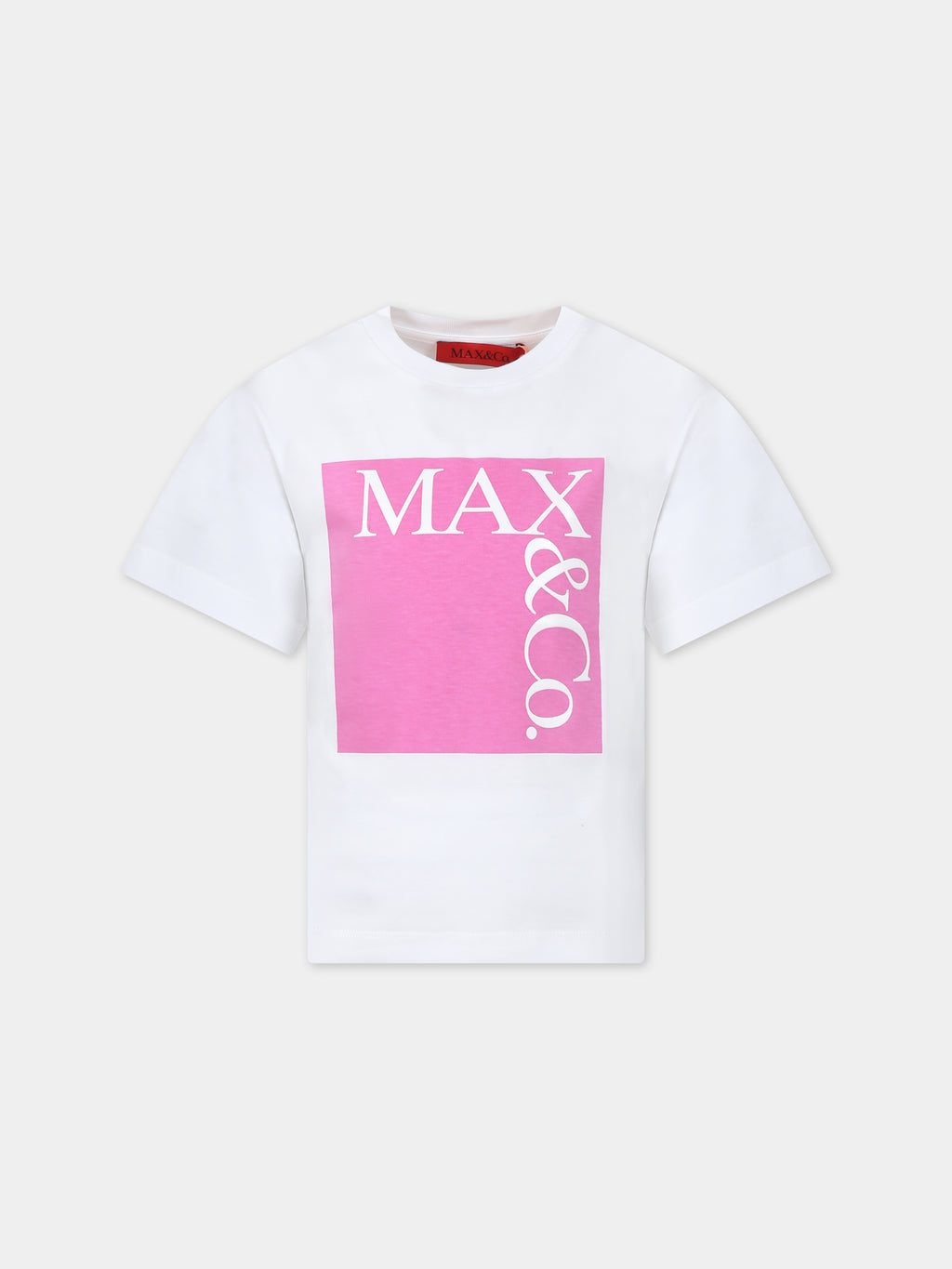 White t-shirt for girl with logo